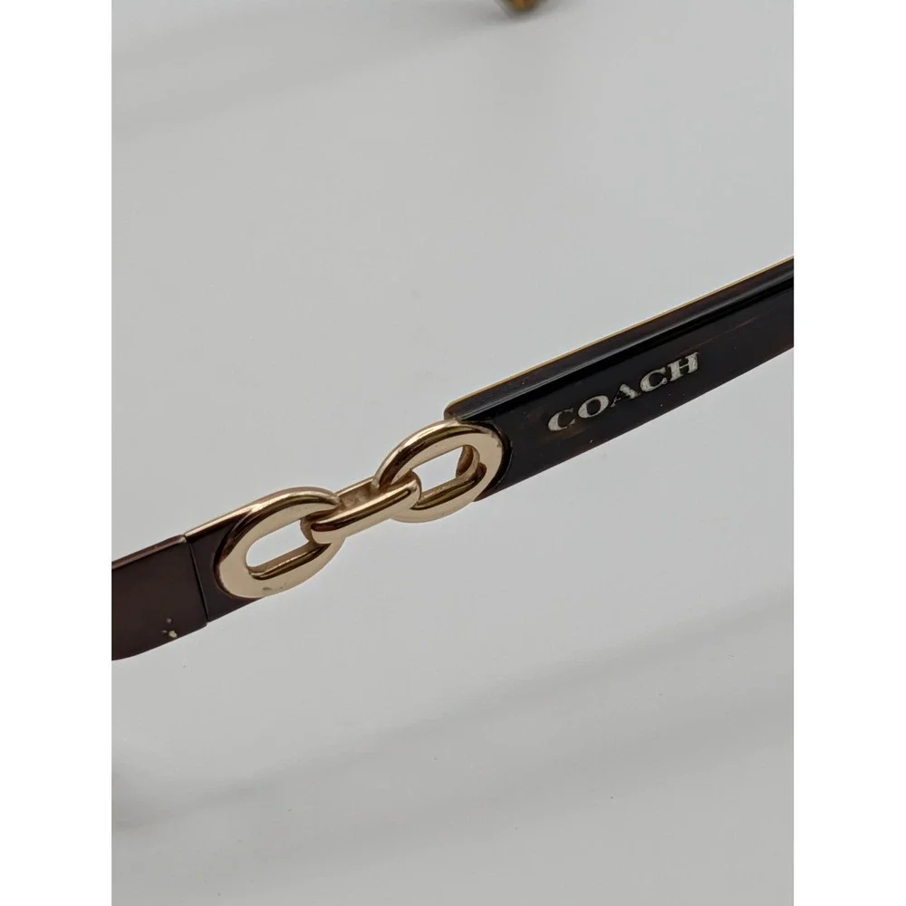 Coach HC5054 Faina 9187 Satin Brown Dark Tortoise Gold Eyeglass Frames 51-17 135